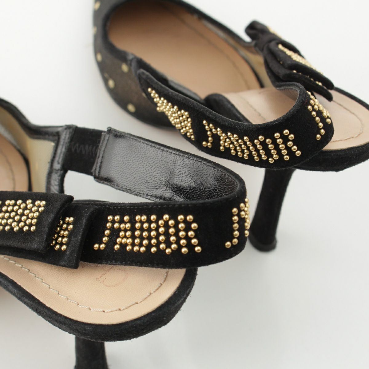 ディオール J`ADIOR ジャドール スリングバック ヒール ロゴ スタッズ