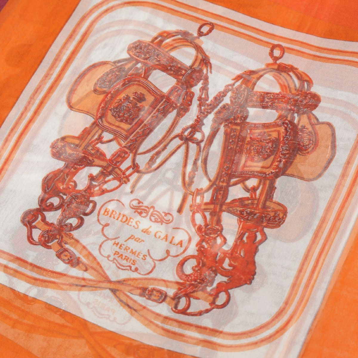 エルメス シルク Brides de Gala スカーフ ショール マルチカラー