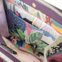 エルメス W刻印 24 アザップ コンパクト シルクイン レザー シルバー