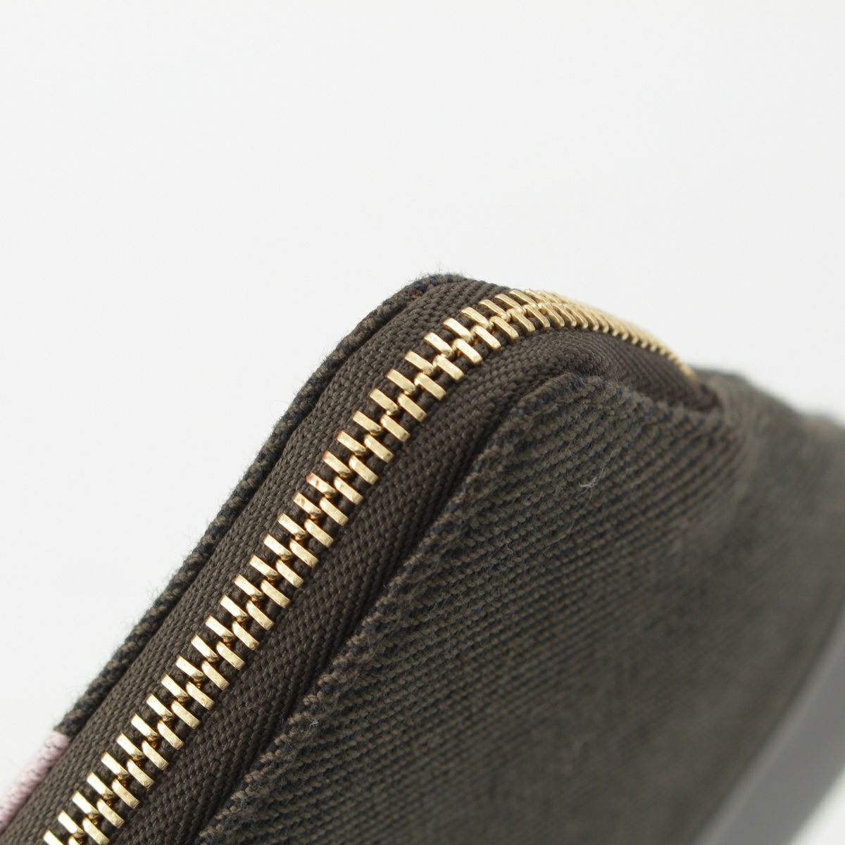 セリーヌ レザー キャンバス ポーチ クラッチバッグ マルチカラー