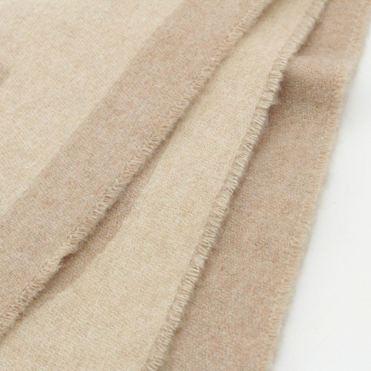 エルメス マイヨン TGM ナチュラル カシミヤ フリンジ マフラー