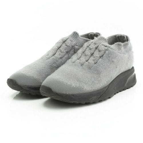 マルタン マルジェラ(Martin Margiela) ニット スニーカー スリッポン グレー 37