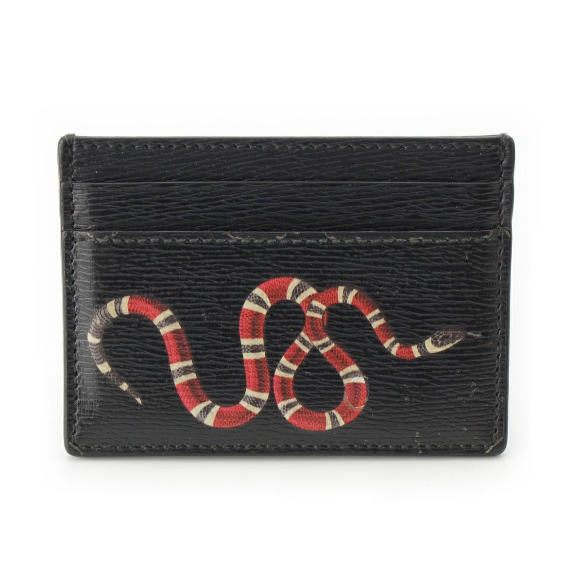 ⭐️美品 GUCCI GG柄 キングスネーク フラグメントケース レザー 黒 グッチ レザー キングスネーク カードケース ブラック | 中古通販 retro.jp