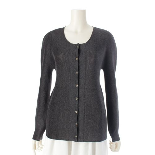 プリーツプリーズ イッセイミヤケ ボタン カーディガン PP21-FO109 グレー 3