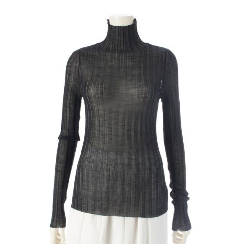 ディオール ウール×シルク スタンドカラー セーター トップス 544S58A3002 ブラック F34