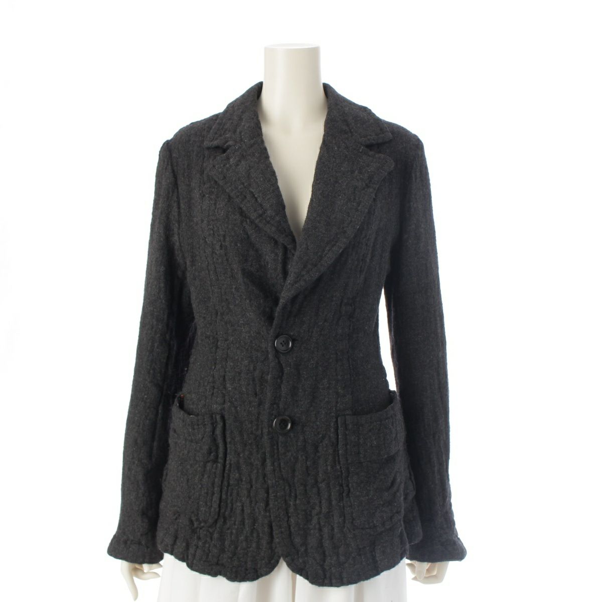 ヴィンテージ　トリコ コムデギャルソン　総レース　テーラードジャケット　黒 tricot COMME des GARCONS トリココムデギャルソンtricot レースニット