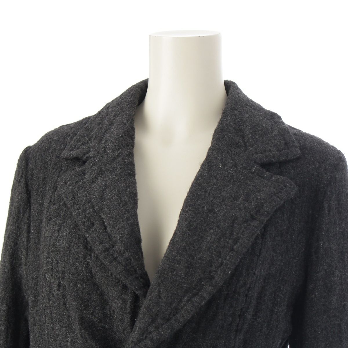 トリココムデギャルソン AD2003 ウール 内生地総柄 縮絨 テーラード