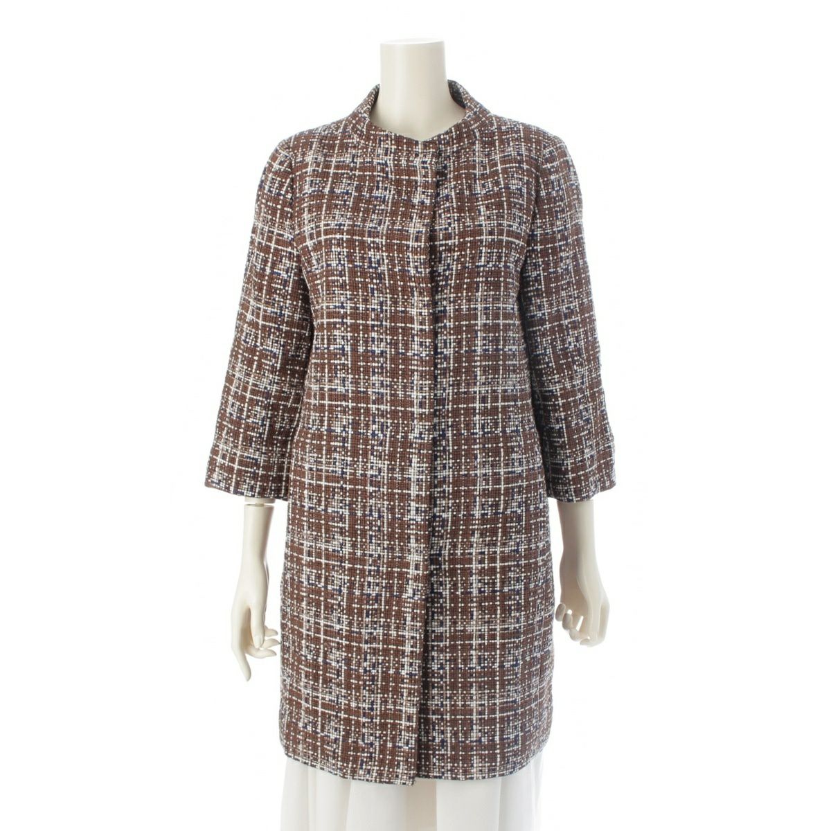 美品HERNO爽やかパステルツイードコート 楽天市場】HERNO ヘルノ ウールナイロン ツイード デタッチャブル