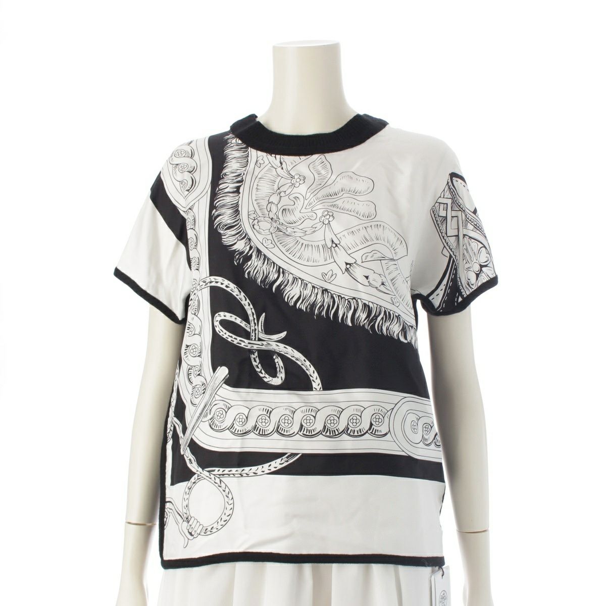 エルメス 20AW BRIDE de COUR 法廷の勒 シルク カシミヤ ツイルレーヌ