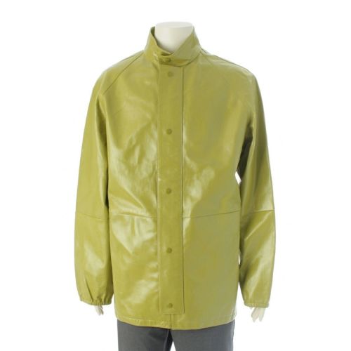 プラダ 22年 ラムレザー スタンドカラー ジャケット アウター UPW432 ライトグリーン S