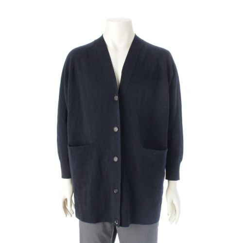 エブール ウール ライトウール ミラノニット カーディガン 9950800004 ネイビー 38