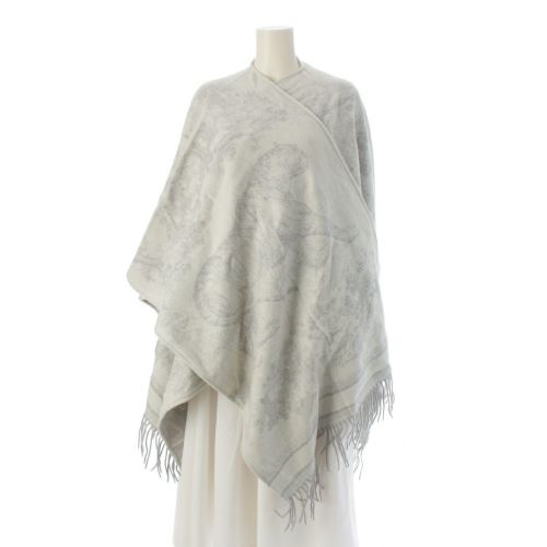 クリスチャンディオール カシミヤ トワル ドゥ ジュイ ケープ ポンチョ 21JOU370ZKDO グレー U