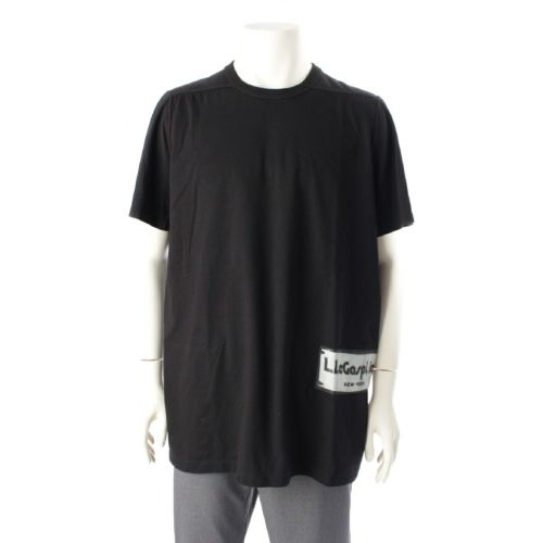 リックオウエンス 19AW LEGASPI INK PATCH T-SHIRT コットン クルーネック プリント 半袖Ｔシャツ カットソー トップス RR19F4264 ブラック XL