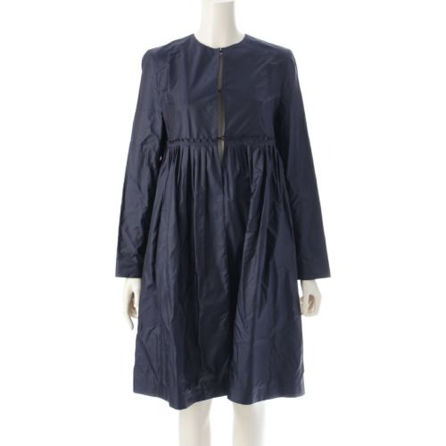 ヨーコチャン クルーネック 長袖 ワンピース YEC-318-004 ネイビー 36