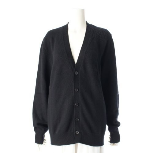 エルメス カシミヤ スパイダーモチーフ ニット カーディガン トップス ブラック M