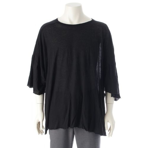 リックオウエンス 24SS コットン TOMMY T トミーTシャツ シアーカットソー カットソー RR01D3283 ブラック F