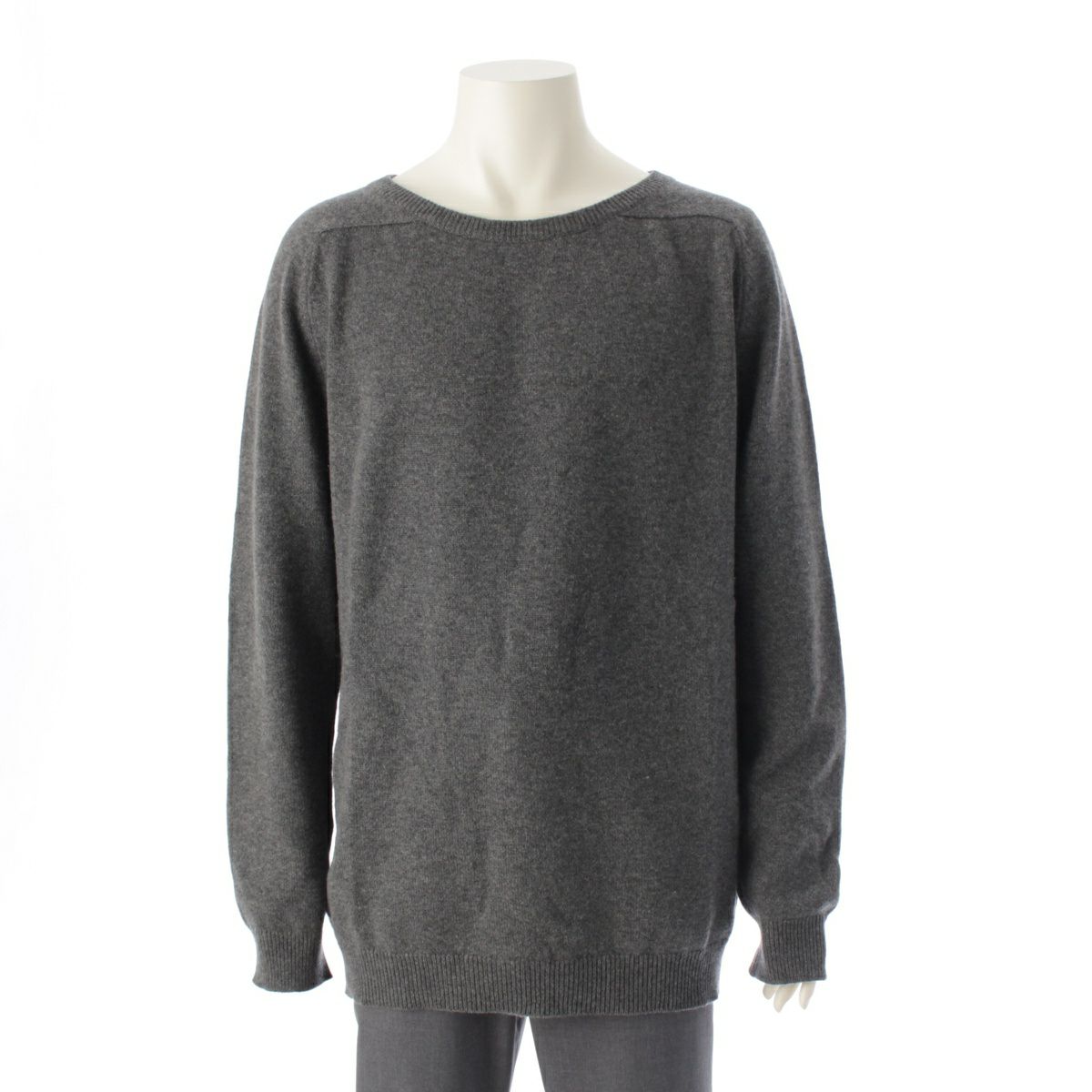 サンローラン 13年 エディスリマン期 カシミヤ オーバーサイズ ニット セーター トップス 329074 グレー M