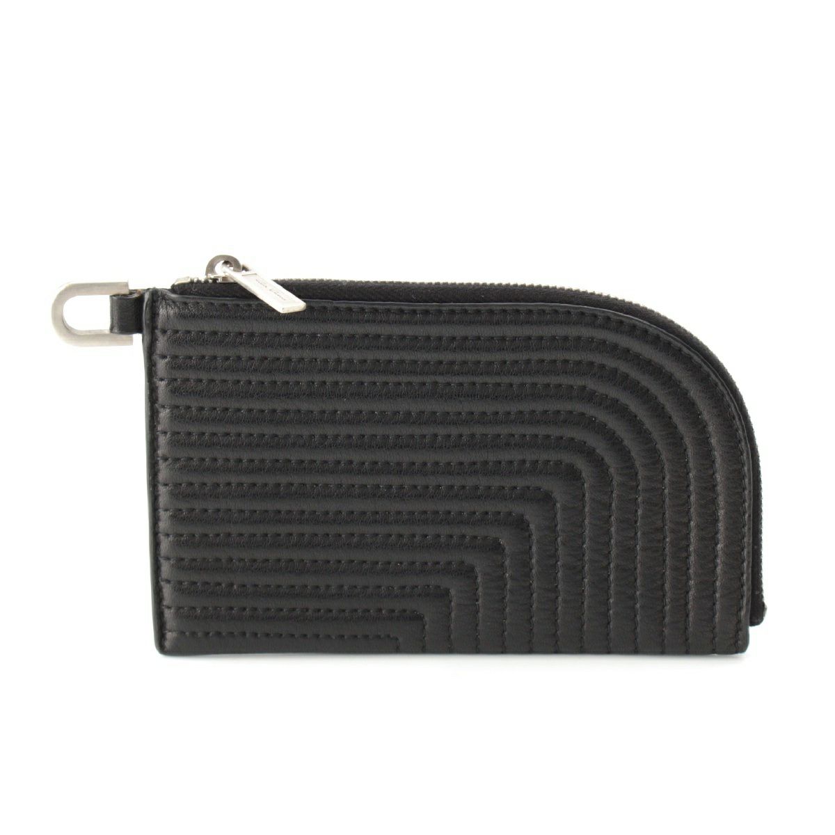 リックオウエンス 22AW RICK WALLET リックウォレット レザー ステッチ コインケース コンパクトウォレット ブラック