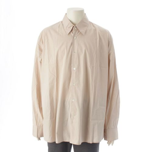 マルニ 18SS コットン オーバーサイズ 長袖シャツ トップス M05DL0110 ベージュ 46