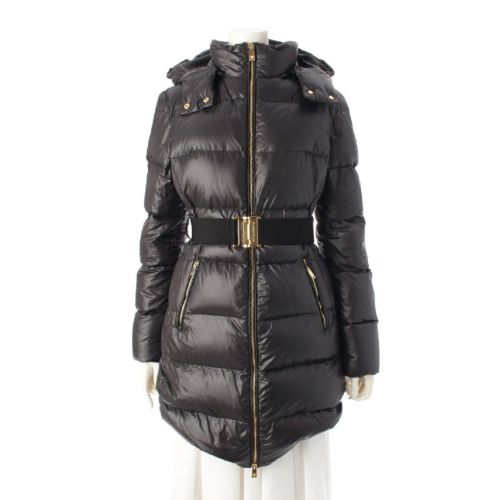 ヴェルサーチェ メデューサ ダウンコート ベルト付き アウター ブラック 36