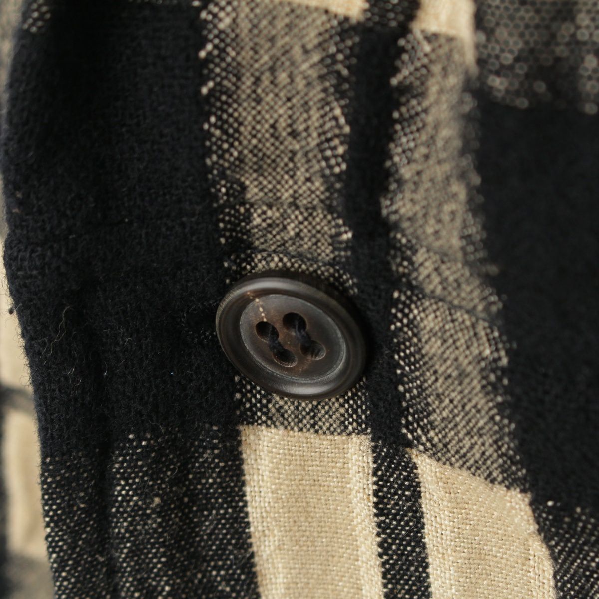 イッセイミヤケ ジャケット プリーツ　チェック　コットンリネン混 LA_2024may01_thumb_163f917b-