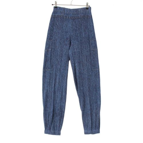 プリーツプリーズ イッセイミヤケ デニム転写 イージー パンツ ボトムス PP94-JF575 インディゴ 2