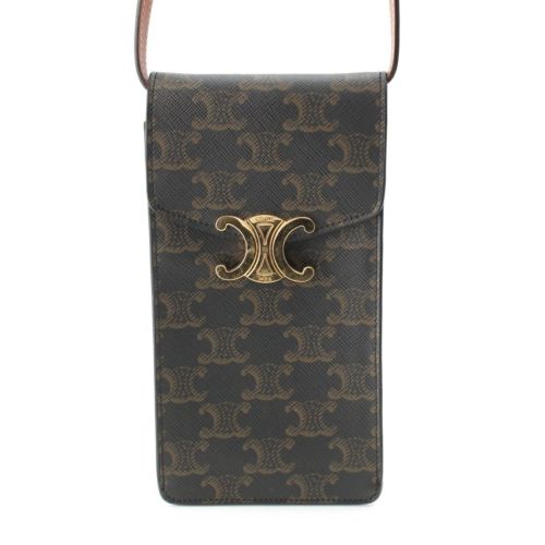 セリーヌ トリオンフ フォン ショルダーバッグ ポーチ ブラウン