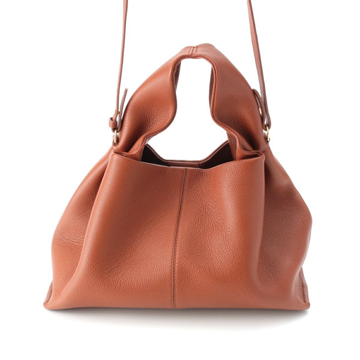 ポレーヌ ヌメロ ヌフ 2WAY ハンドバッグ キャメル | 中古通販 retro.jp