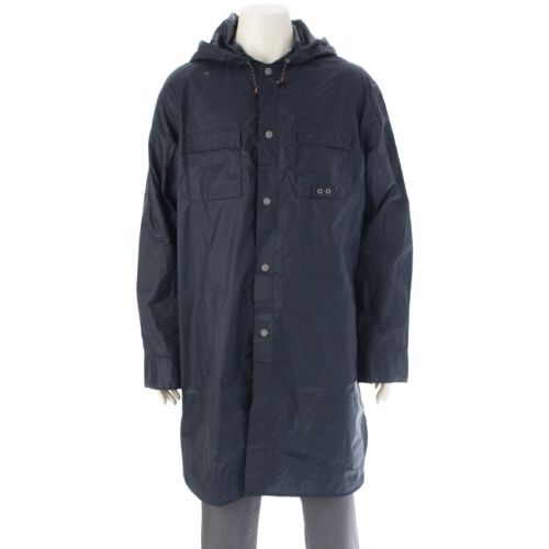 マルニ 18AW ナイロン フード ロング モッズコート ブルゾン アウター TUMU0005A0 ネイビー 46