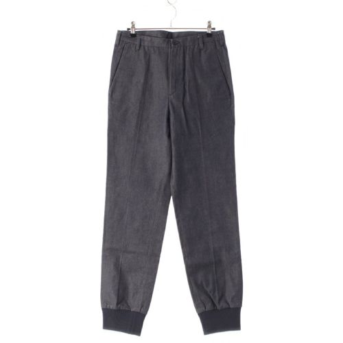 ミュウミュウ コットン アーカイブ 裾リブ デニムパンツ ジーンズ ボトムス インディゴ 46