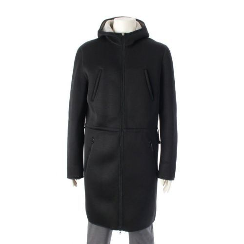 ミュウミュウ 90s アーカイブ フーデッド メッシュ コート コート ブラック M