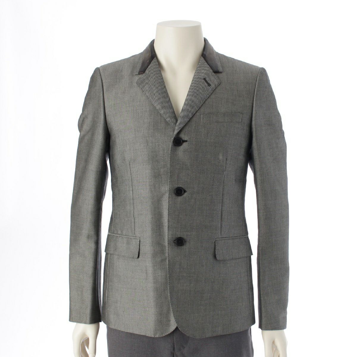 サンローラン 12年 エディスリマン期 レザーカラー 3B シングル