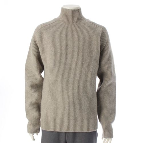 ボッテガヴェネタ 21AW ウール モックネック リブニット セーター トップス 680133 グレー M