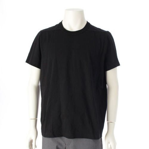 リックオウエンス 21SS SHORT LEVEL TEE コットン クルーネック 半袖Ｔシャツ カットソー トップス RU01D3265-JA ブラック XL