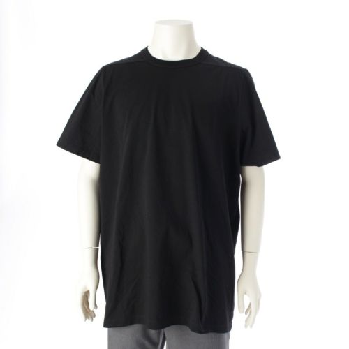 リックオウエンス 23AW EDFU LEVEL T コットン クルーネック 半袖Ｔシャツ トップス カットソー RU02C7264 ブラック XXL