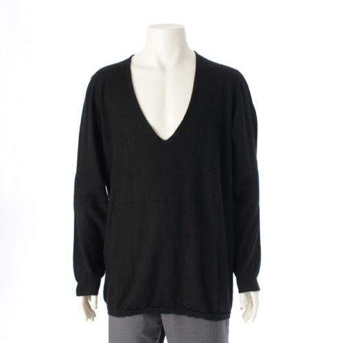 リックオウエンス 20AW DYLAN V NECK SWEATER カシミヤ オーバーサイズ Vネック ニット セーター トップス RU20F3611 ブラック F