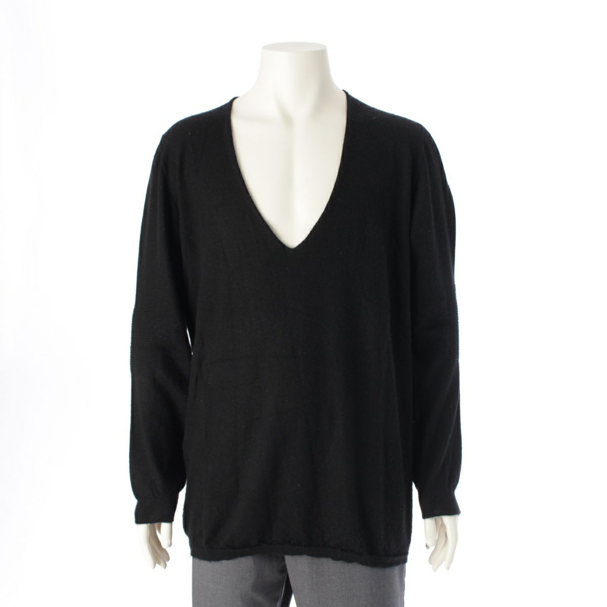 リックオウエンス 20AW DYLAN V NECK SWEATER カシミヤ オーバーサイズ Vネック ニット セーター トップス RU20F3611 ブラック F