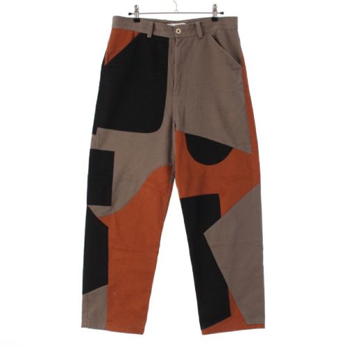 ジェイダブリューアンダーソン コットン ボタンフライ ファティーグトラウザー パンツ ボトムス TR0220PG0765575 ブラウン カーキ ブラック 46