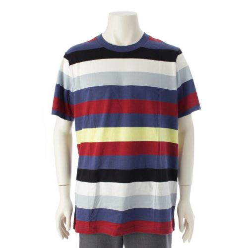 マルニ 23AW コットン ボーダー クルーネック パック 半袖Ｔシャツ トップス カットソー HUMU0151EX マルチカラー 52