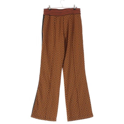 マルニ 22SS ナイロン ドローストリング セミフレアシルエット チェック ボトムス ジャージ ボトムス オレンジ ブラック 46