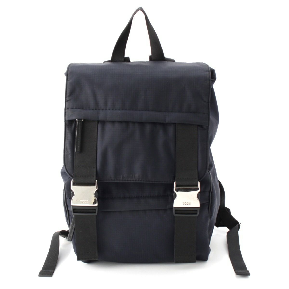 トッズ ナイロン テック メタルバックル リュック デイパック バックパック 1G39 ネイビー ブラック