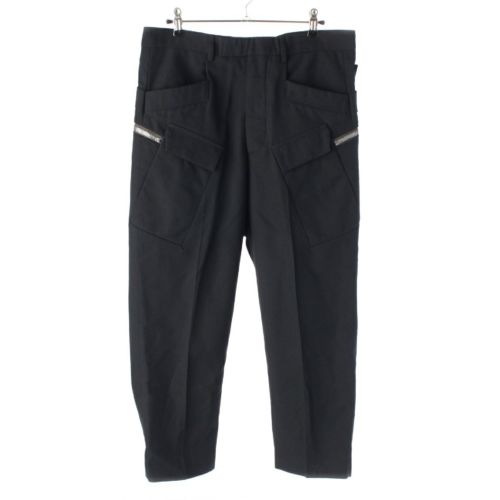 リックオウエンス 21AW ASTAIRES CROPPED PANTS クロップドアステア サイドポケット カーゴ パンツ ボトムス RR02A5362 ブラック 46