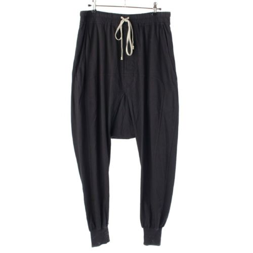 リックオウエンス ダークシャドウ Rick Owens DRKSHDW 21AW PRISONER コットン プリズナー サルエル パンツ ブラック S