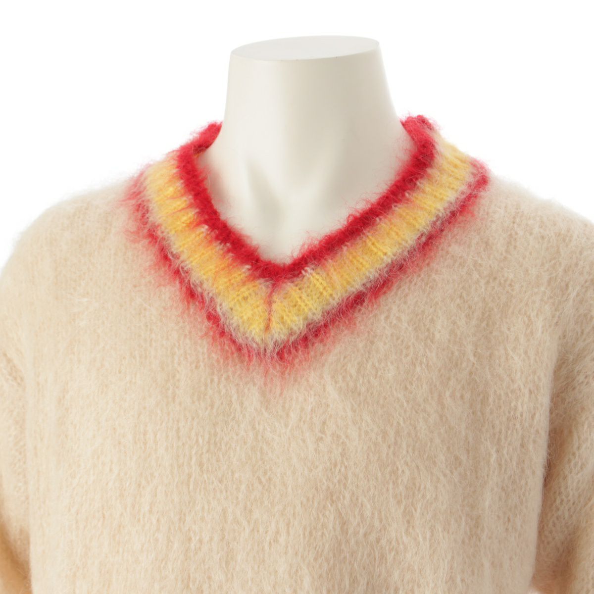 マルニ 23AW FUZZY WUZZY モヘア Vネック カレッジ ニット セーター