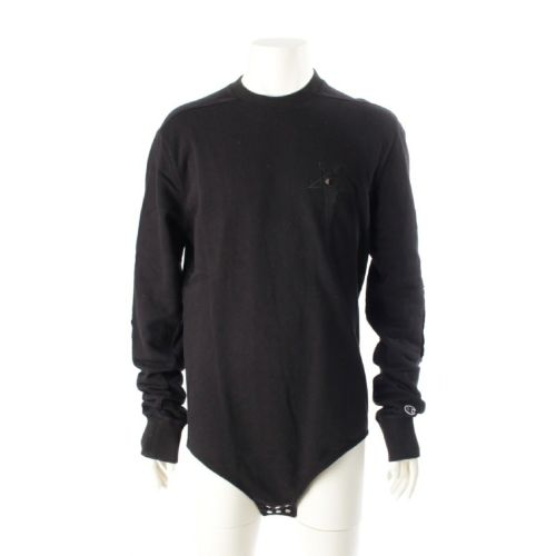 リックオウエンス チャンピオン Champion 20SS BODY MIN 4 コットン 変形 クルーネック ボディスーツ トップス ブラック L