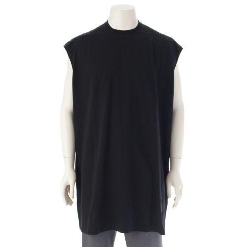 リックオウエンス 22AW STROBE TRAP TEE コットン ストローブトラップ オーバーサイズ タンクトップ ノースリーブ Tシャツ トップス カットソー RU02B2160 ブラック XL