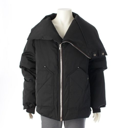 リックオウエンス 20AW コットン 変形 背面ベルト 中綿 パファー ジャケット アウター RU20F3792-TTD2 ブラック 48