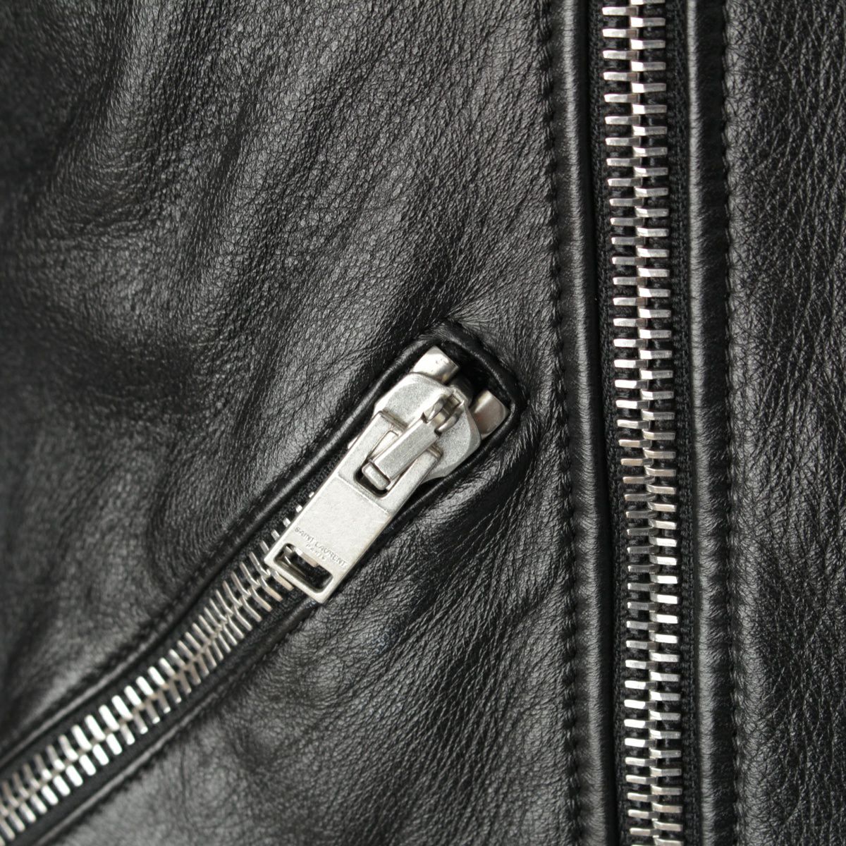 サンローラン 15年 エディスリマン期 ラムレザー サイドレースアップ