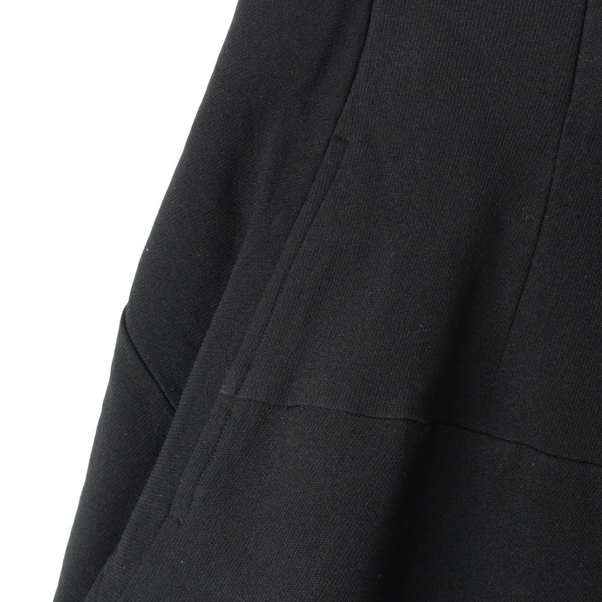 コムデギャルソン AD2017 ポリエステル ポリ縮絨 切りっぱなし フレア