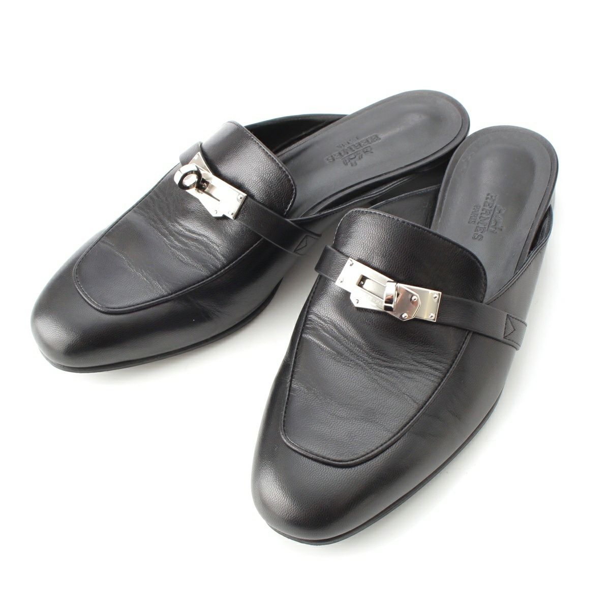 エルメス　ミュール 【オズ】　新品未使用　 37.5 mymtk エルメス ミュール エルメス オズ キャンバス×レザー ミュール